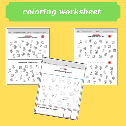 preschool math - the P W .